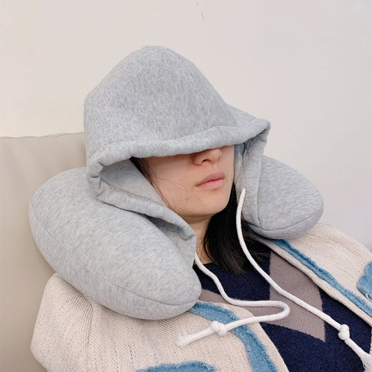 Hoodie Travel Neck Pillow | Travel Neck Pillow | Travelling Pillow